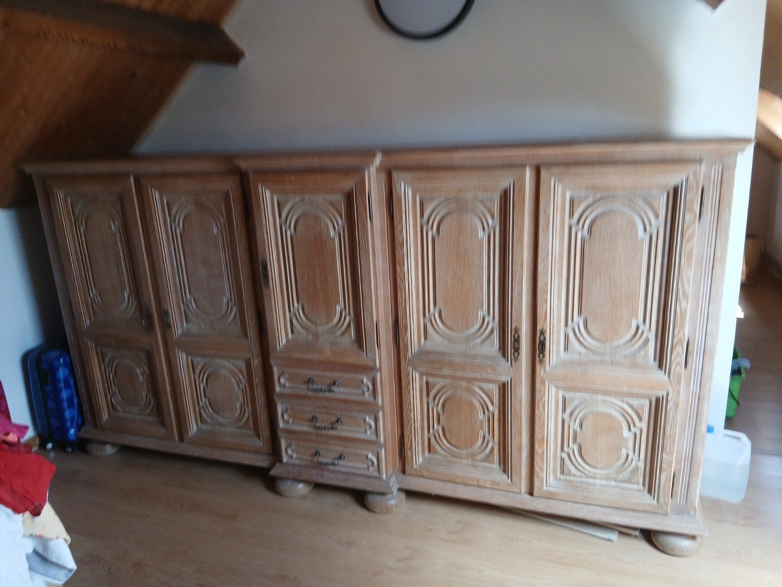Commode en bois, Maison & Meubles, 25 à 50 cm, 200 cm ou plus, Avec tablette(s), Enlèvement