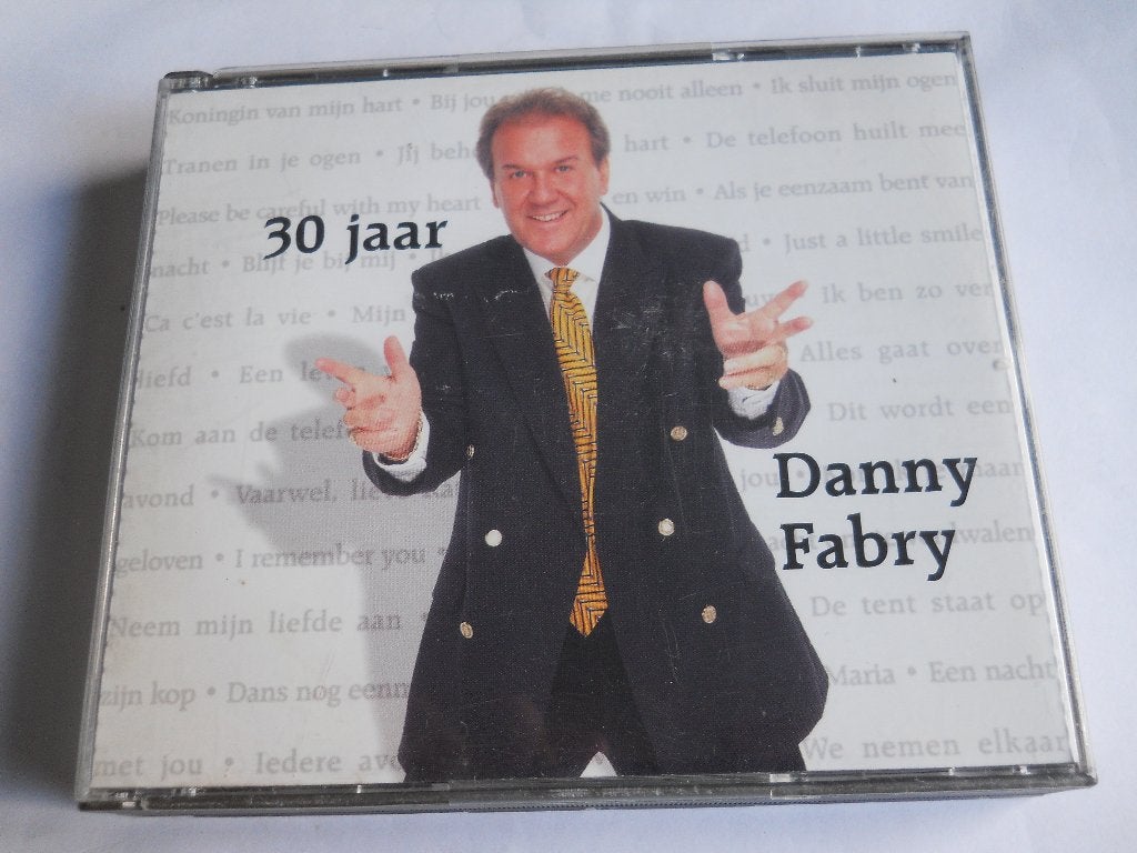2 CD BOX - DANNY FABRY - 30 JAAR, Cd's en Dvd's, Boxset, Ophalen of Verzenden, Zo goed als nieuw, Levenslied of Smartlap
