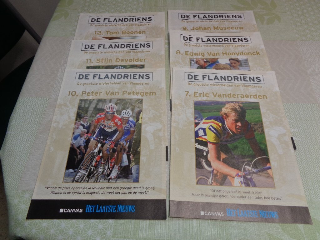 12 Boekjes De flandriens + 1 grote foto Stijn Devolder, Verzenden, Zo goed als nieuw