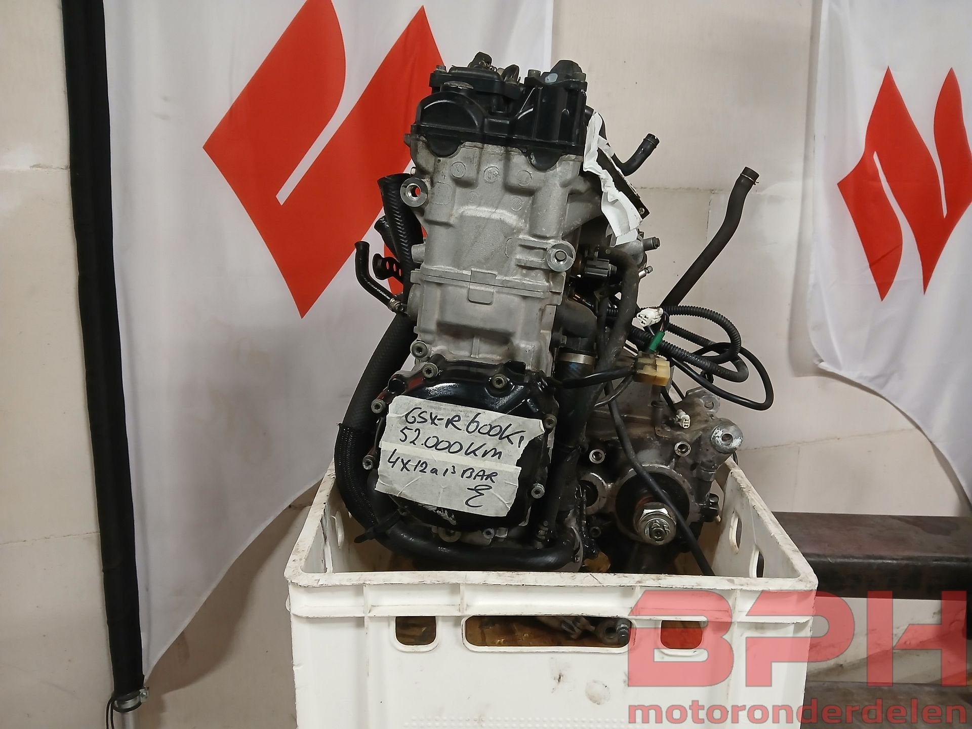 Motorblok Suzuki GSX-R 600 K1 K2 K3 2001 t/m 2003 engine 1 G, Motoren, Ophalen, Gebruikt, -, -