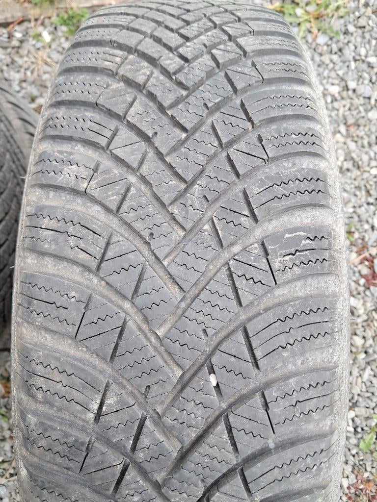 4 Pneus hiver sur jantes hankook  .dimensions 185 60 15, Autos : Pièces & Accessoires, Pneus & Jantes, 15 pouces, Pneus hiver