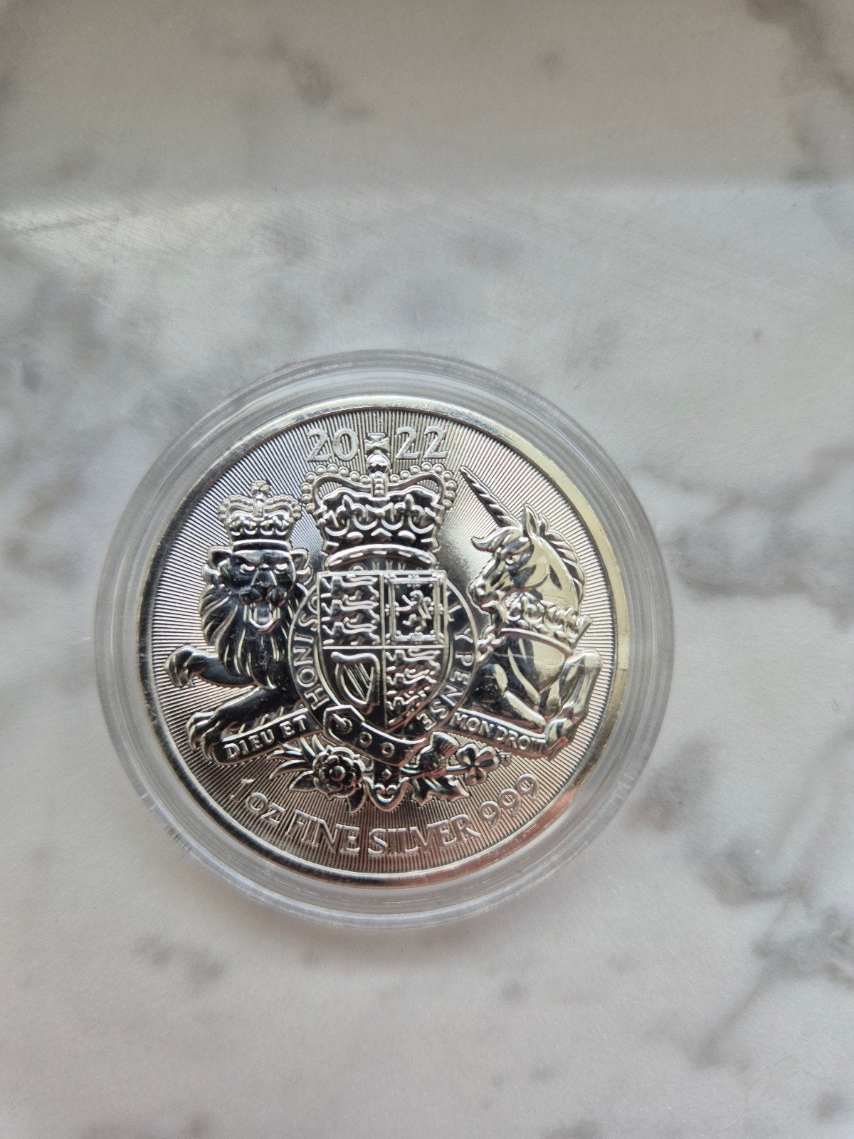 1oz 999 silver - UK - The Royal Arms 2022, Enlèvement, Argent
