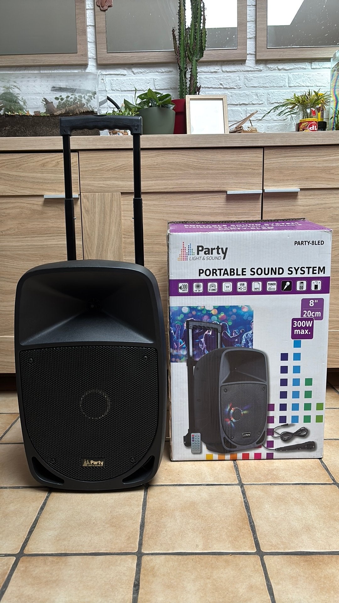Party light&sound portable sound system, Ophalen, Zo goed als nieuw