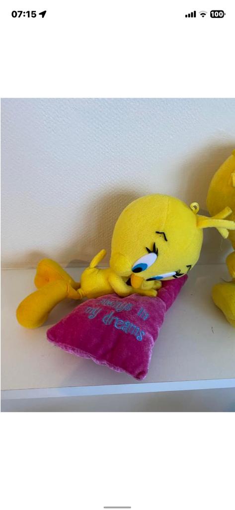 Peluche Vintage Titi (Tweety) - Modèle "Always in my, Kinderen en Baby's, Speelgoed | Knuffels en Pluche, Zo goed als nieuw, Overige typen