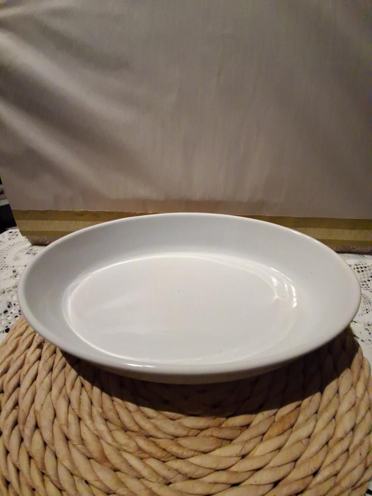 Plat à four vintage en porcelaine française (28 cm), Enlèvement ou Envoi, Balance
