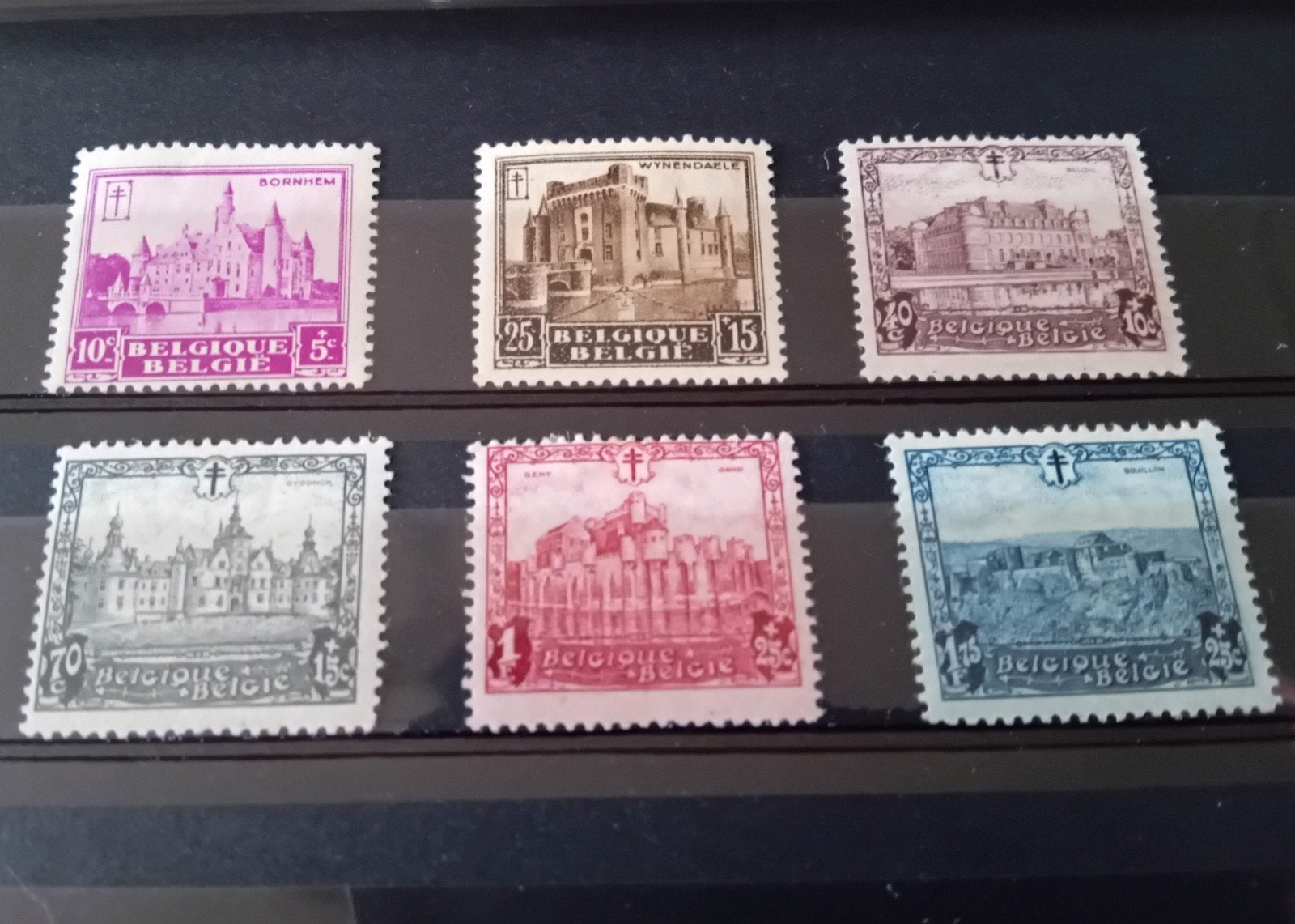 Timbres de Belgique n 308/313* lot 620B, Envoi, Neuf