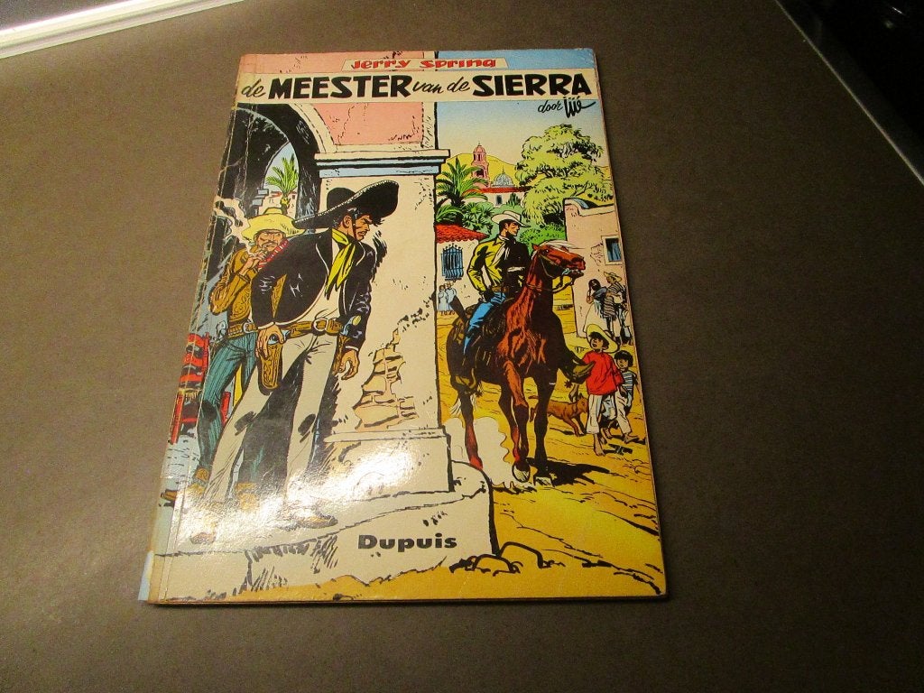 Jerry Spring - Meester van de sierra - 1962 - 1e druk, Gelezen, Eén stripboek, Ophalen of Verzenden, Jijé