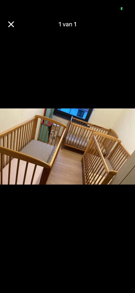 Babybed, Ophalen, Gebruikt, Minder dan 140 cm, Matras