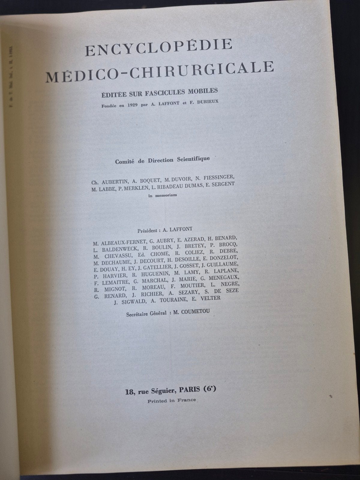 Encyclopédie médico-chirurgicale. 9 volumes., Antiquités & Art, Enlèvement