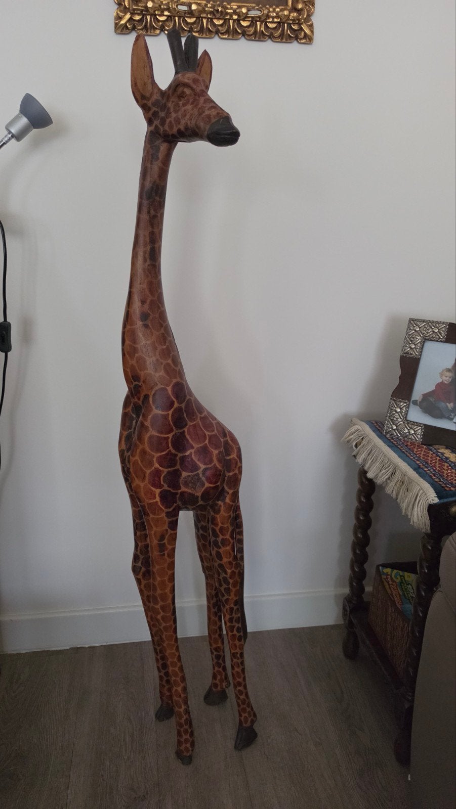 Houten giraffe, Antiek en Kunst, Ophalen, Hout