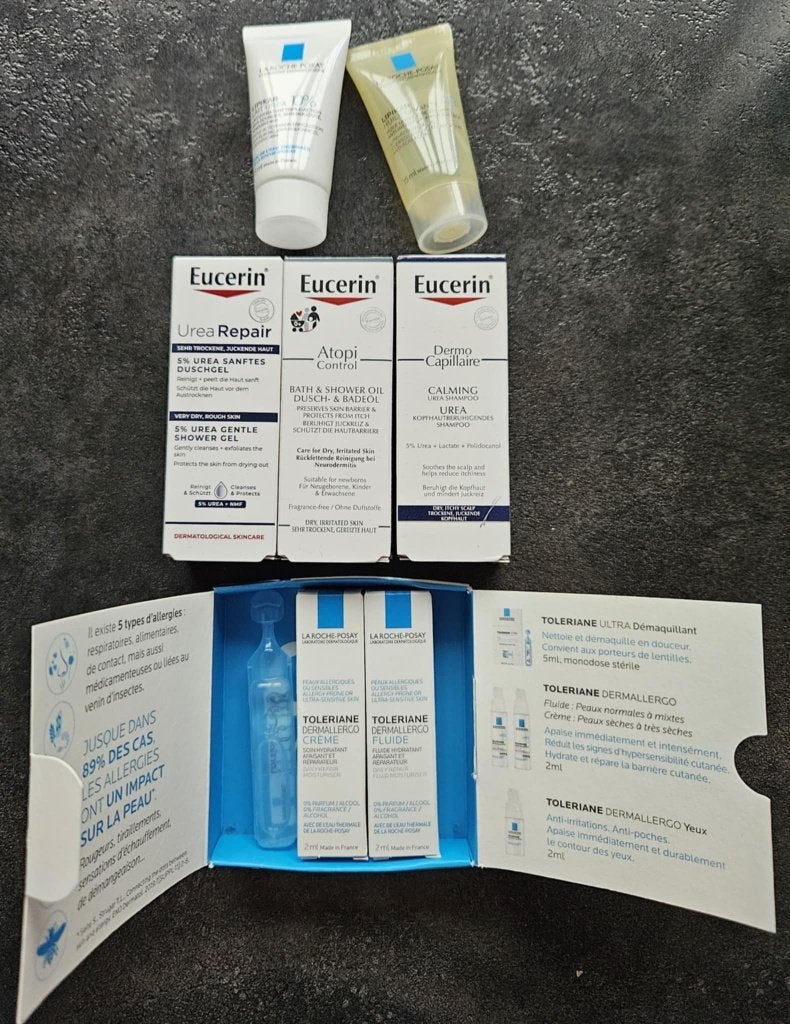 Plusieurs échantillons de crème EUCERIN La Roche Posay, Ophalen of Verzenden, Nieuw, Gehele gezicht, Verzorging