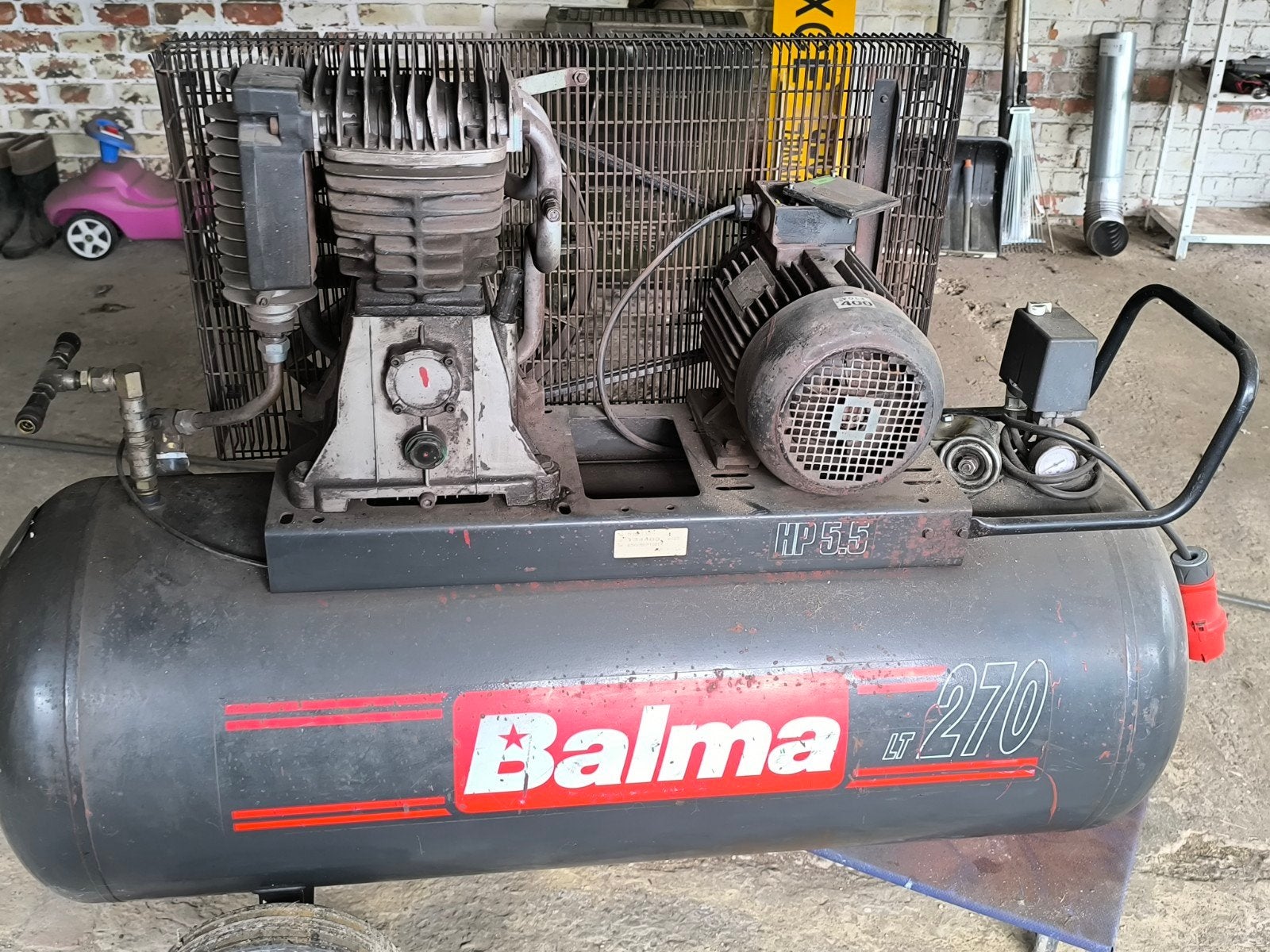 Compresseur 270L moteur électrique a changé ! !!!, Enlèvement