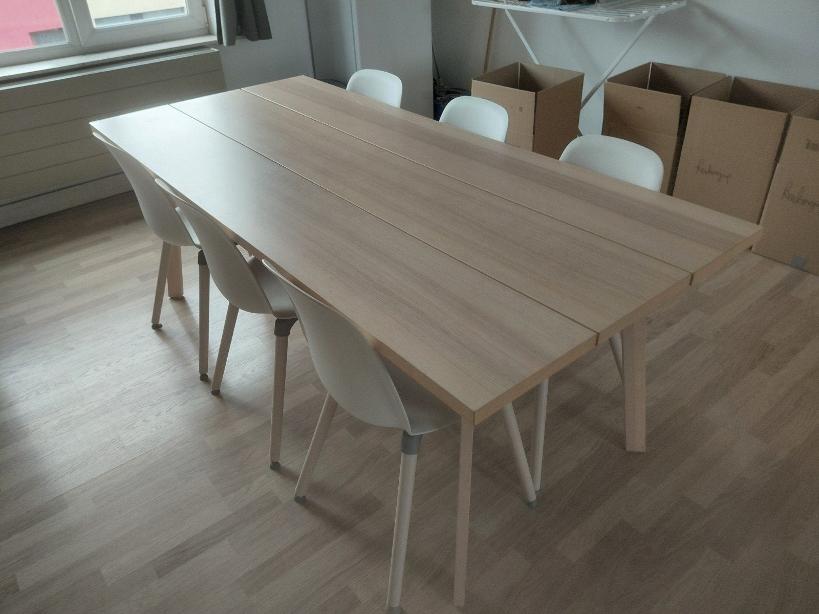 Tafel en 6 stoelen, Huis en Inrichting, Tafels | Eettafels, Ophalen