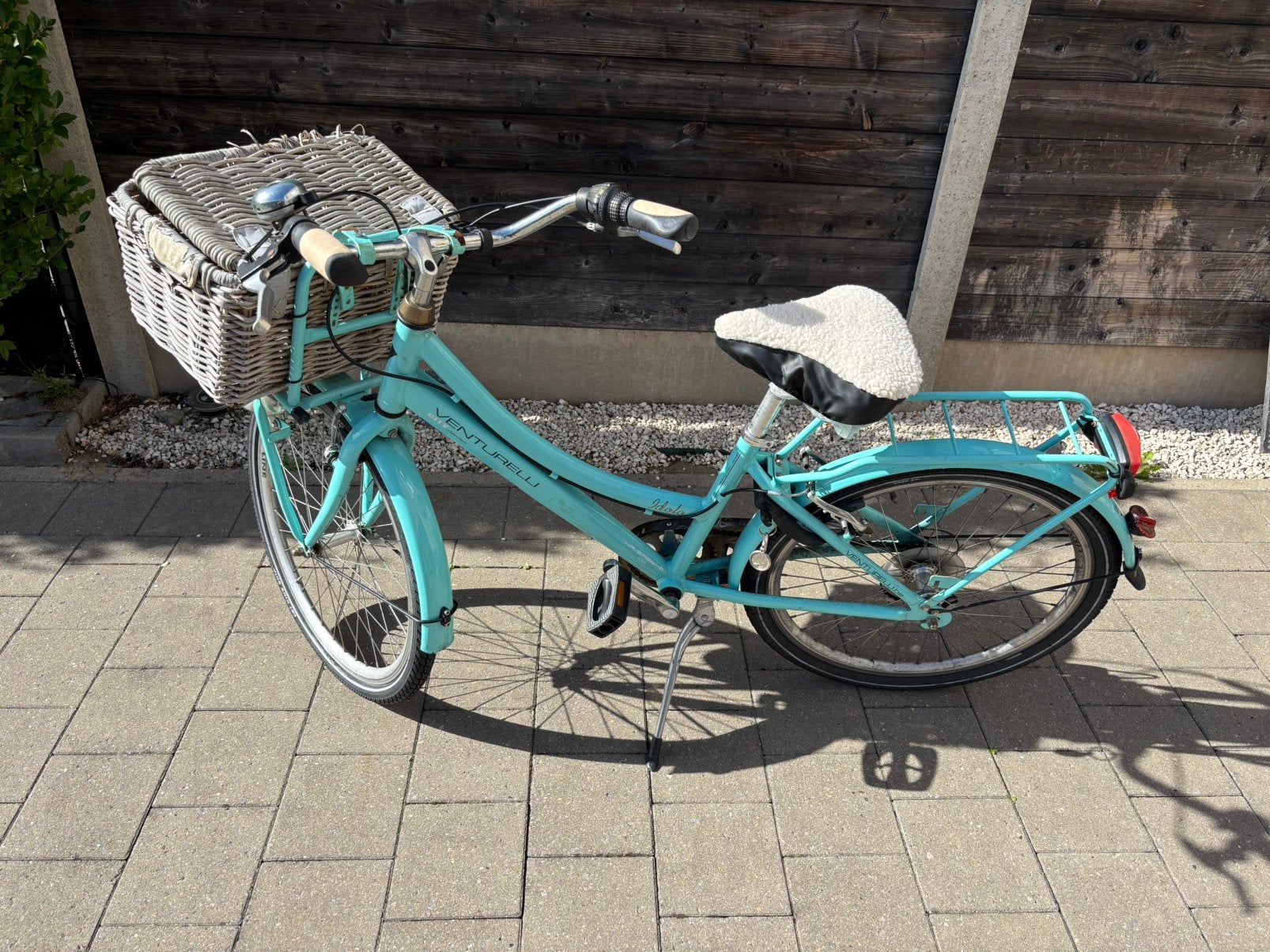 Meisjesfiets 22 inch, Fietsen en Brommers, Ophalen, 22 inch, Gebruikt, Velgrem