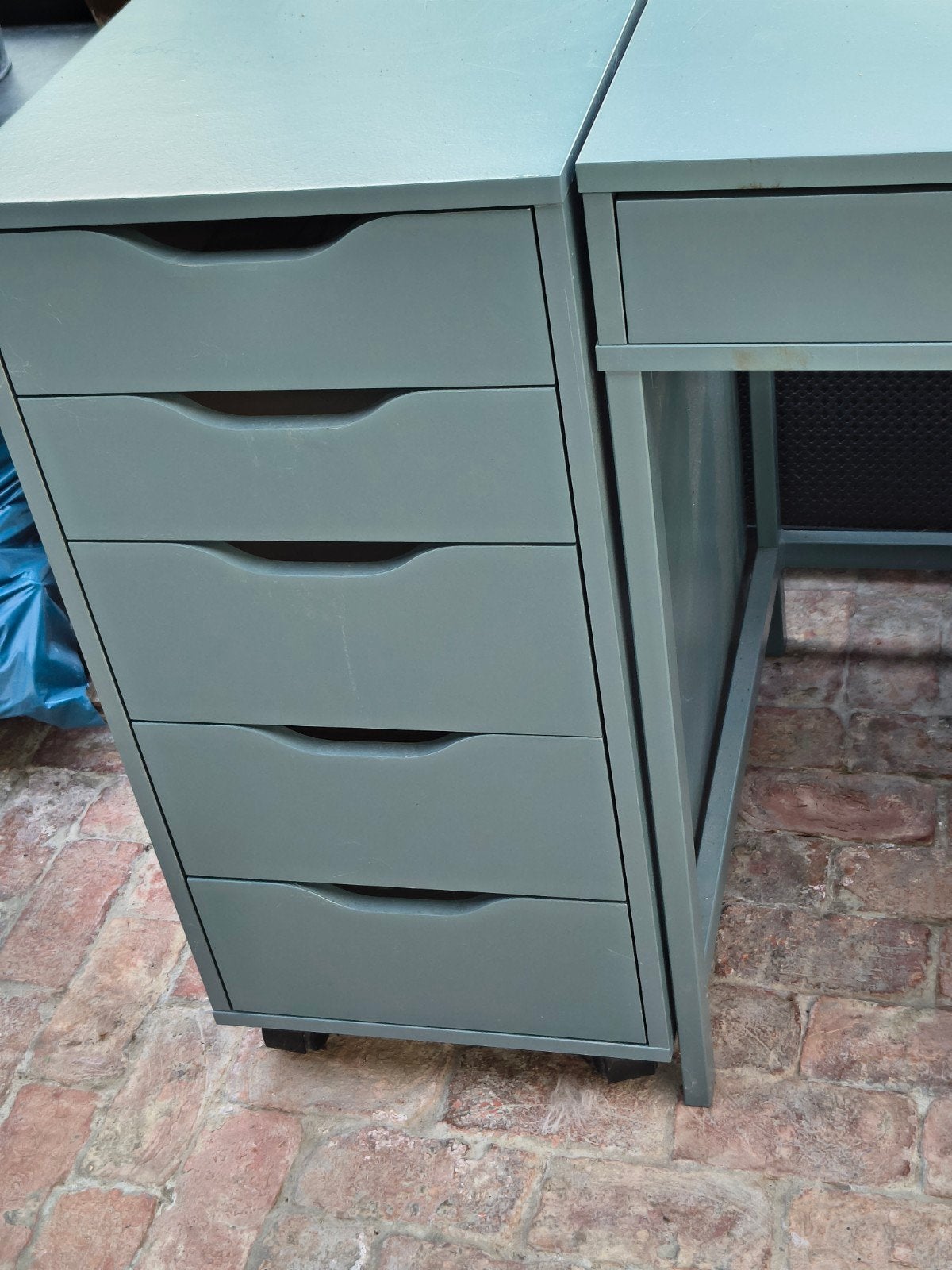 bureau-wandtafel, Huis en Inrichting, Bureaus, Ophalen, Hout, 166 cm, Zo goed als nieuw