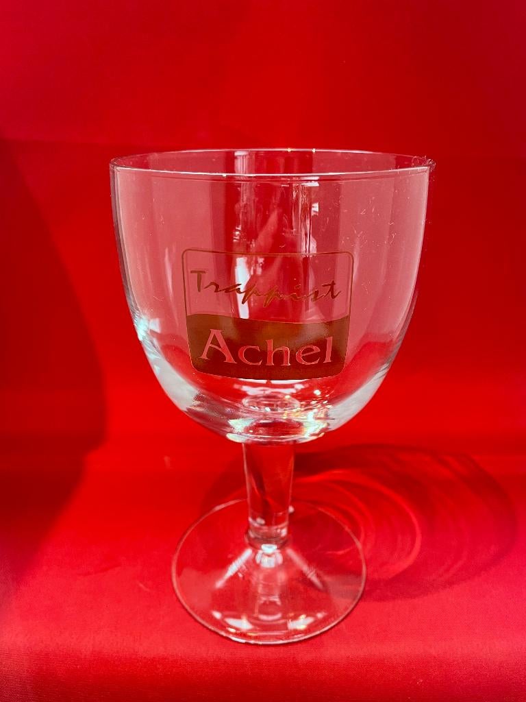 bierglas trappist Achel, Verzamelen, Ophalen of Verzenden, Gebruikt, Bierglas