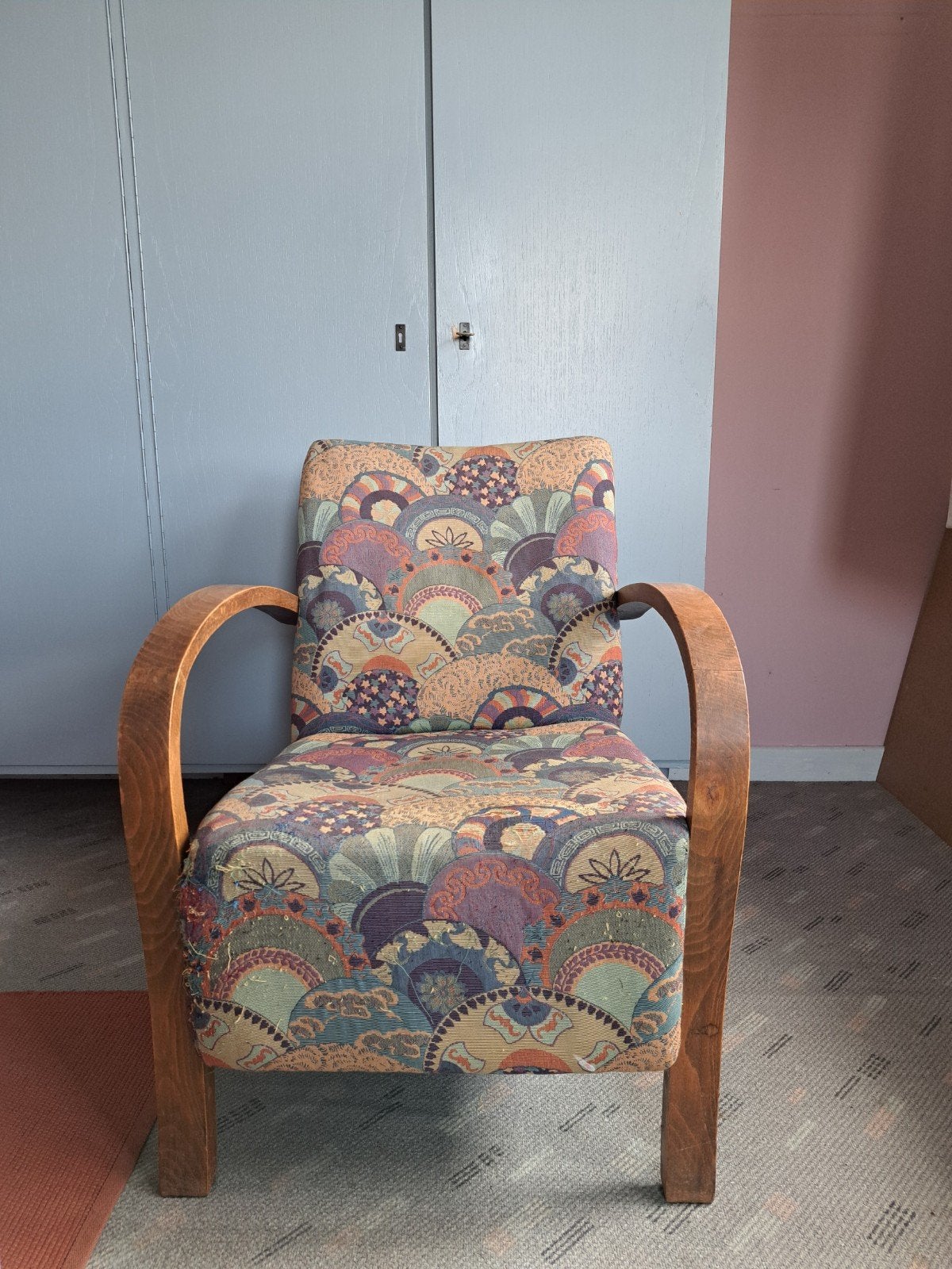 Art Deco fauteuil uit jaren 40/50., Maison & Meubles, Enlèvement