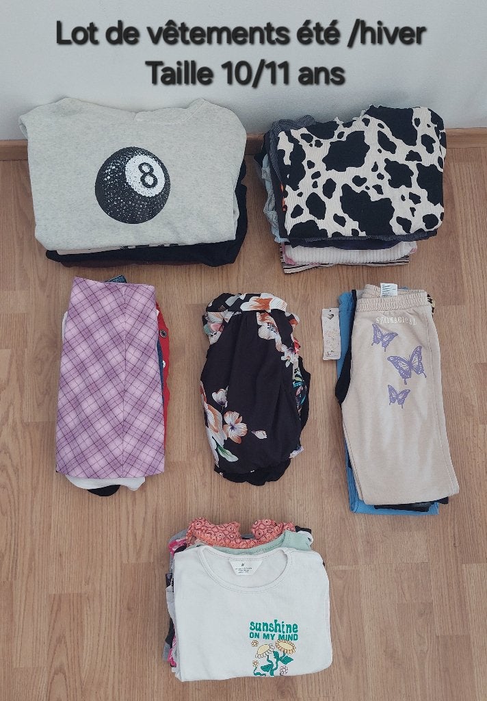 Gros lot de vêtements fille - Taille 10/11 ans, Enlèvement