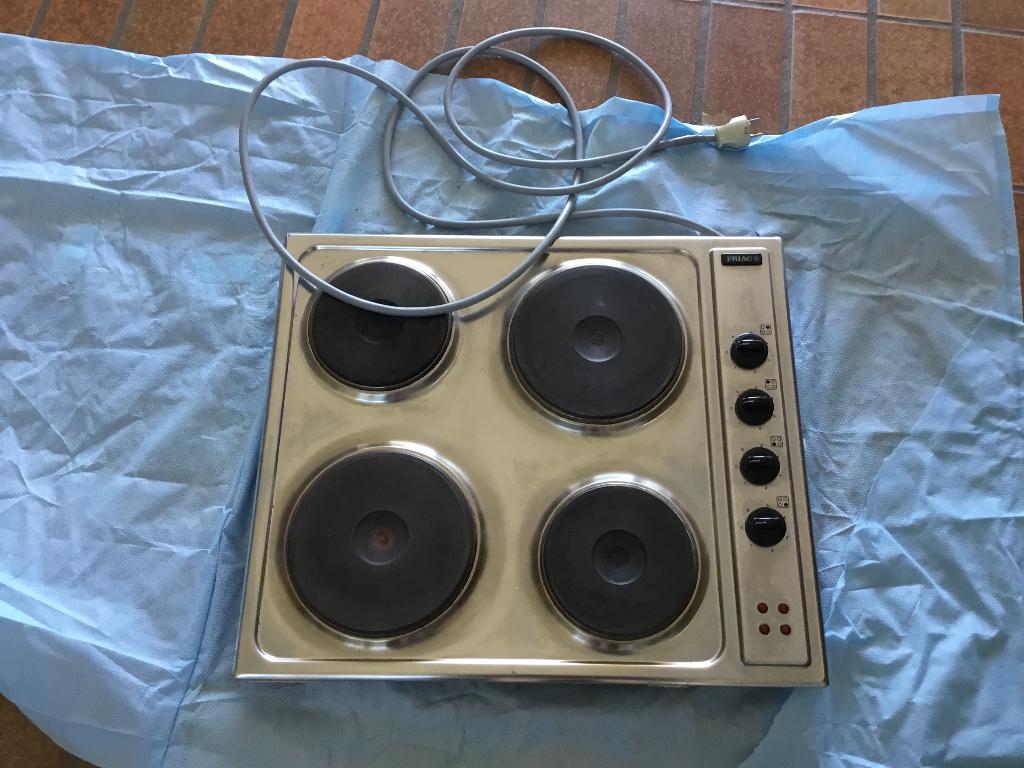 Elektrische kookvuur, Elektronische apparatuur, Kookplaten, Ophalen, Gebruikt, Inbouw, 4 kookzones