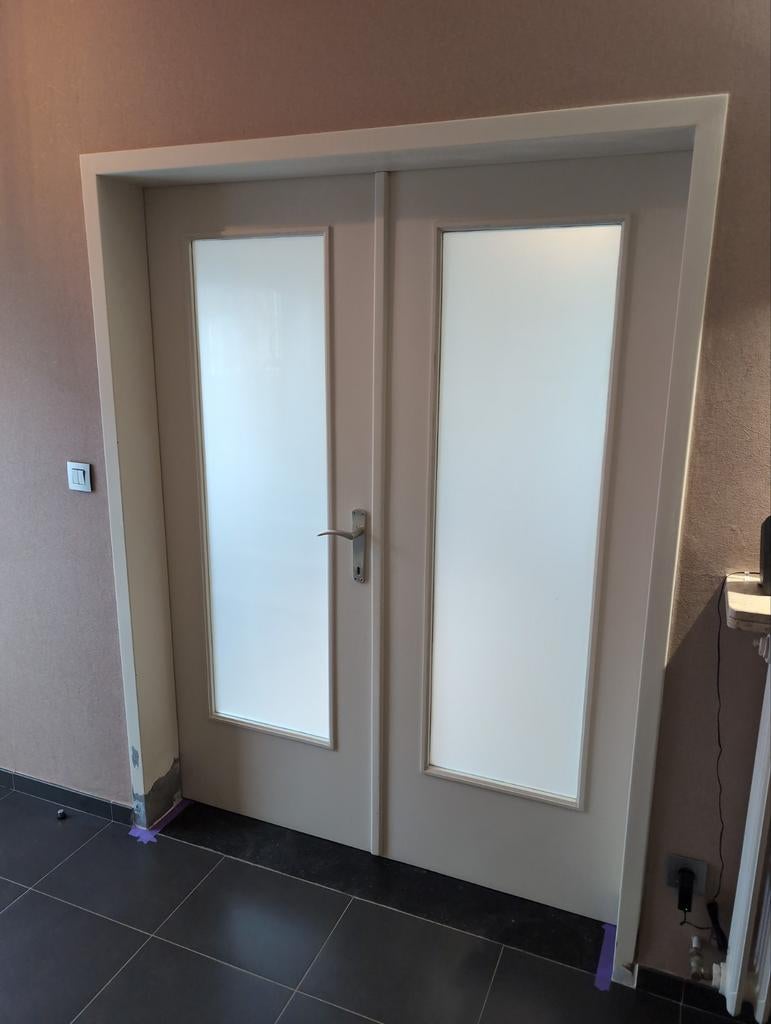 Dubbeldeur 152 x 201, Doe-het-zelf en Bouw, Deuren en Vliegenramen, Ophalen