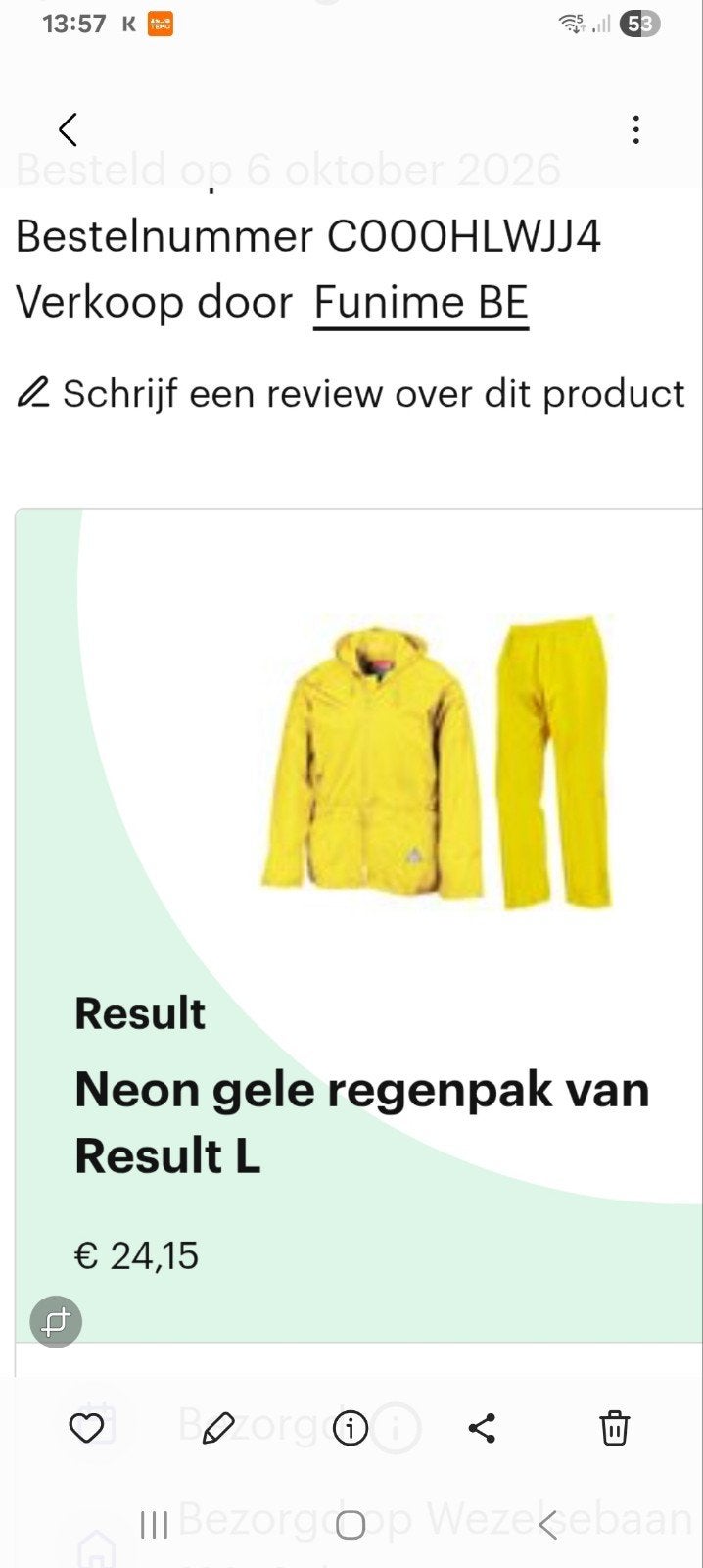 Regenpak, Caravanes & Camping, Enlèvement ou Envoi, Neuf, Combinaison de pluie, Dames