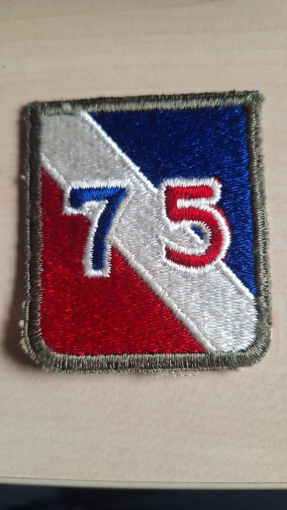 Insigne 75th division d'infanterie US ww2, Envoi