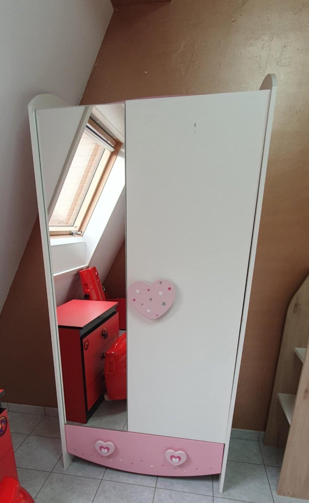 belle armoire noire et rose, Maison & Meubles, Enlèvement