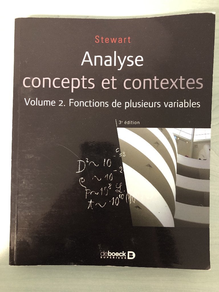 Analyse concepts et contextes Volume 2, Autres niveaux, Comme neuf, Enlèvement, De boeck