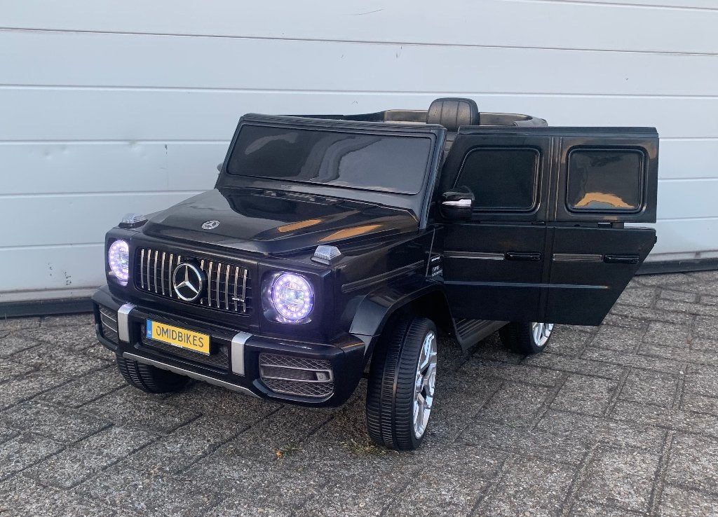 Mercedes G63 AMG 12v Metallic zwart Bluetooth / Afst. NIEUW, Enfants & Bébés, Jouets | Extérieur | Véhicules à batterie, Neuf