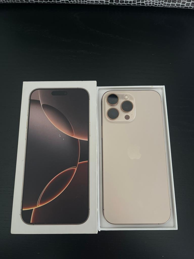 Iphone 16 Pro Max desert titanium 256gb, Télécoms, Téléphonie mobile | Marques Autre, Comme neuf, Enlèvement