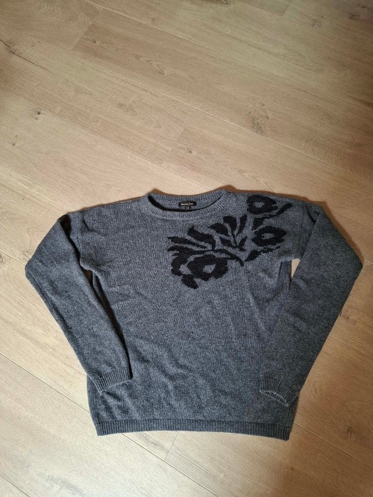 Massimo Dutti: Donkergrijze warme damestrui (Maat XS), Massimo Dutti, Ophalen of Verzenden, Maat 34 (XS) of kleiner, Grijs