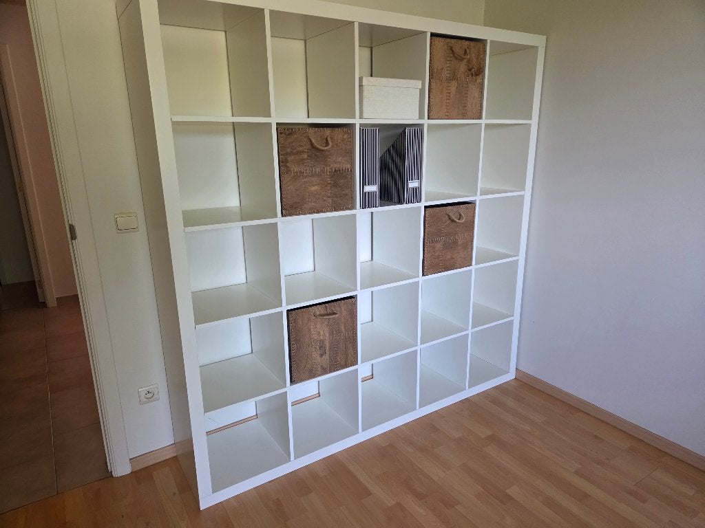 KALLAX open kast, wit, 182x182 cm, Ophalen, Gebruikt, 150 tot 200 cm, Open kast