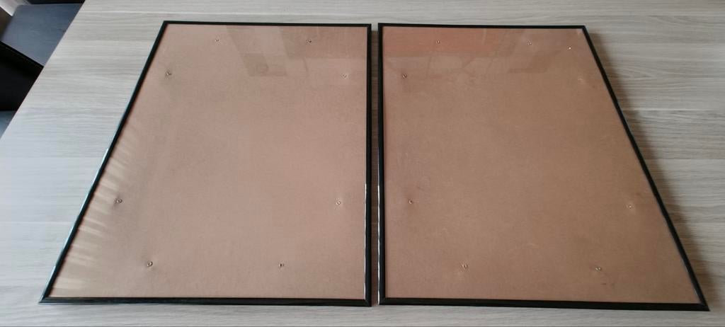 2 cadres 50 cm x 40 cm, Maison & Meubles, Accessoires pour la Maison | Cadres, Neuf, Synthétique