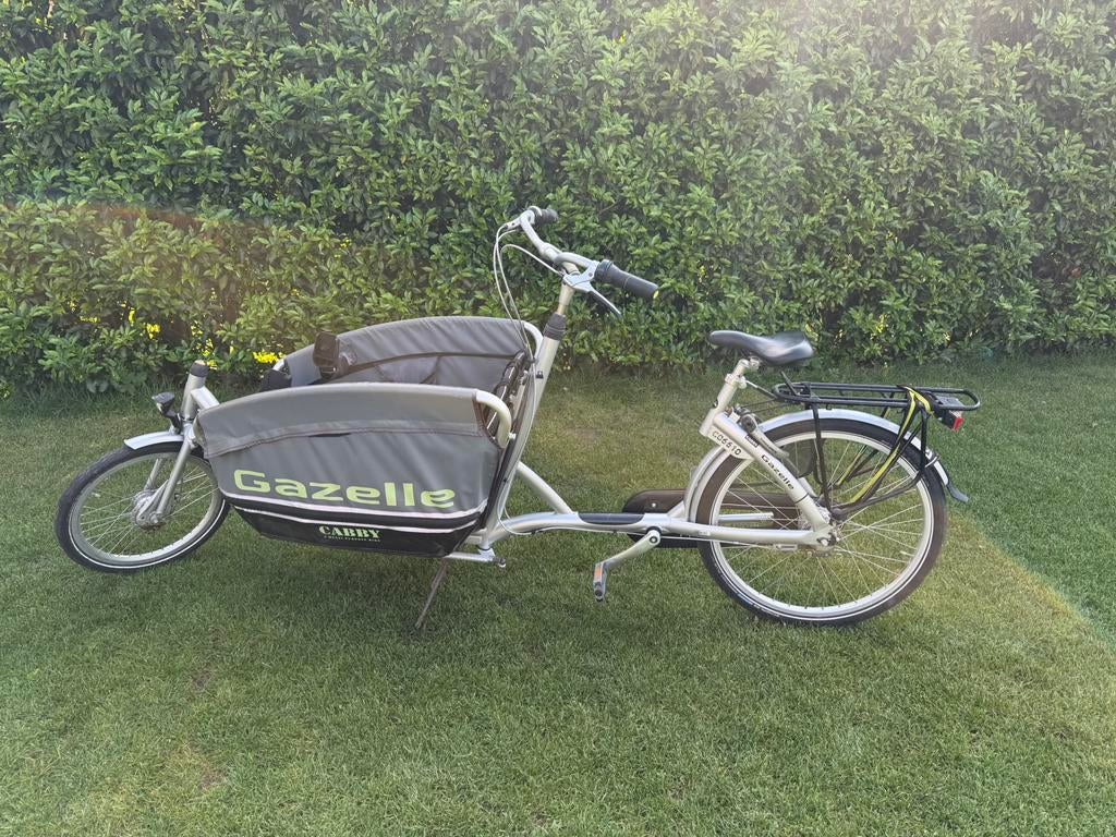 Bakfiets Gazelle, Ophalen, Gebruikt, Opvouwbaar, 2 kinderen