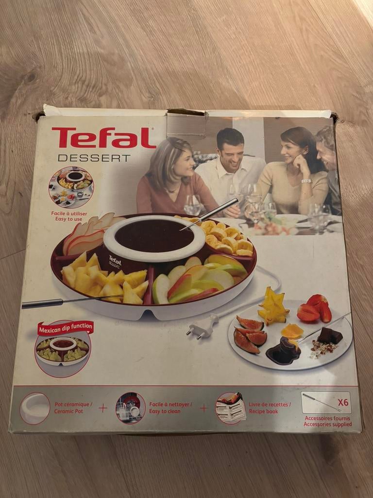 Fondueset Tefal Dessert, Electroménager, Fondue, Enlèvement ou Envoi, Utilisé, Électrique, Service à fondue