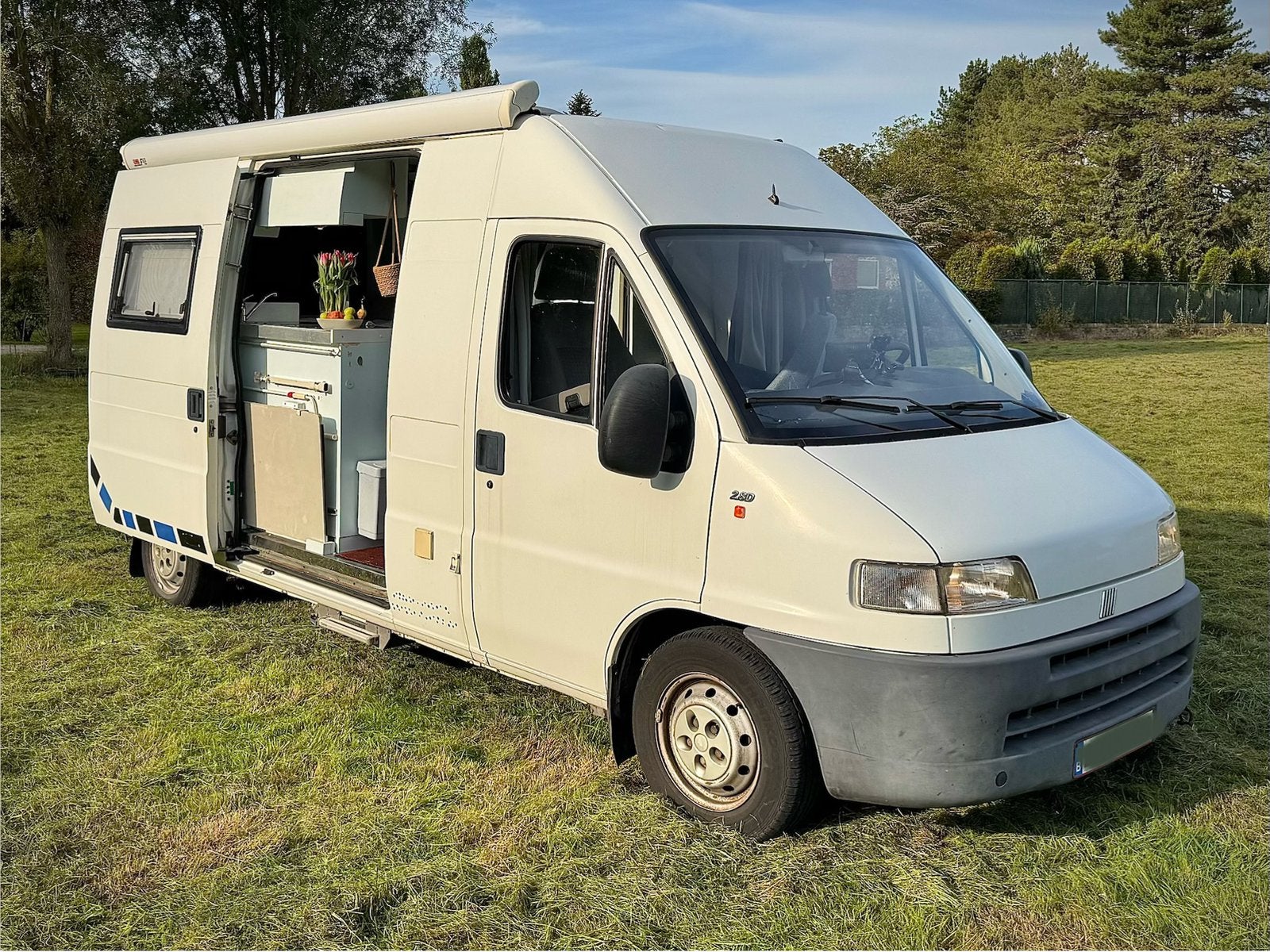 🚐 Fiat Ducato 2.8D camper, Caravans en Kamperen, Fiat, Tot en met 2, Particulier, Bestuurdersdeur