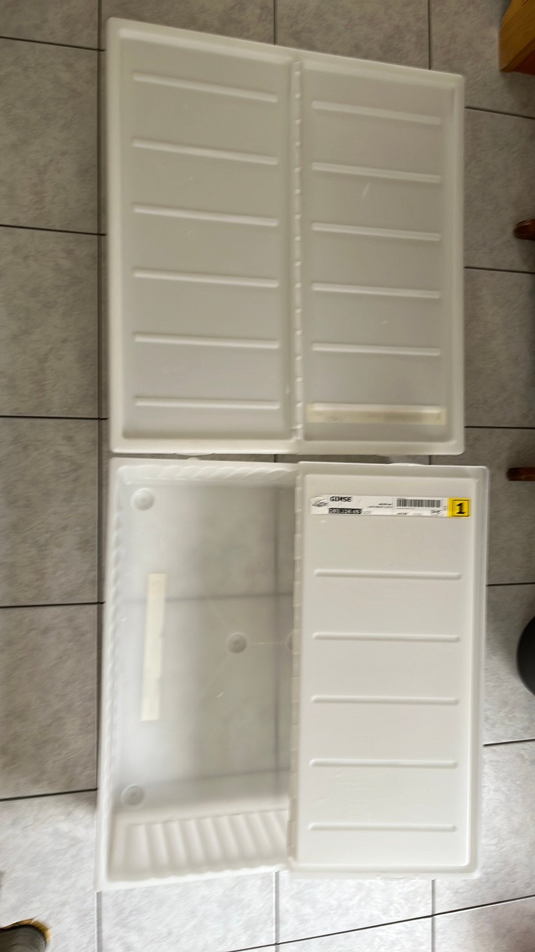 2 boîtes de rangement sous le lit Ikea, Meuble de rangement, Avec couvercle, Enlèvement, Utilisé