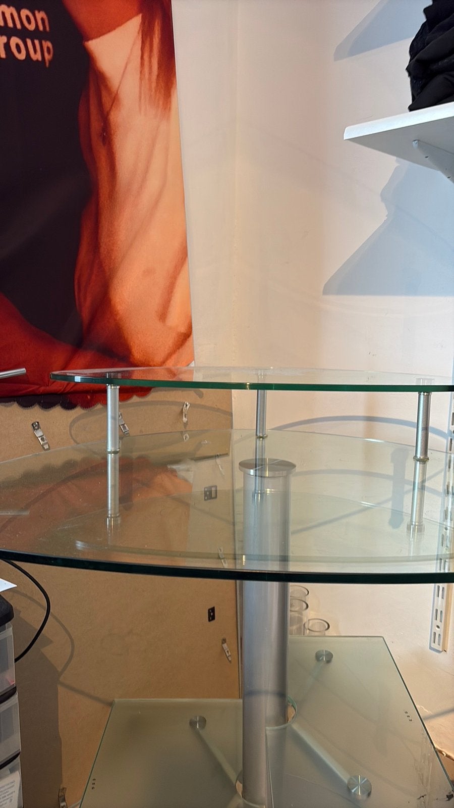 Bureau in glas, Ophalen, Zo goed als nieuw, Glas