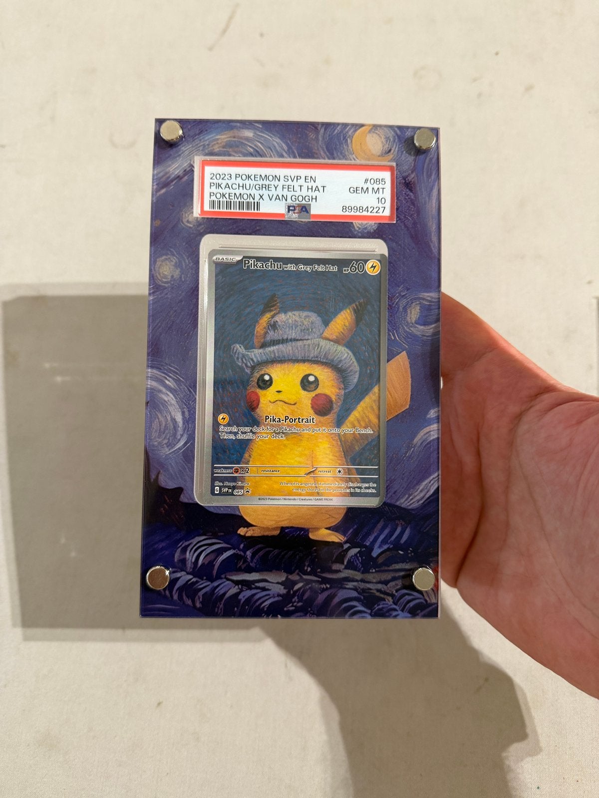 Pikachu Van Gogh PSA 10, Enlèvement, Comme neuf