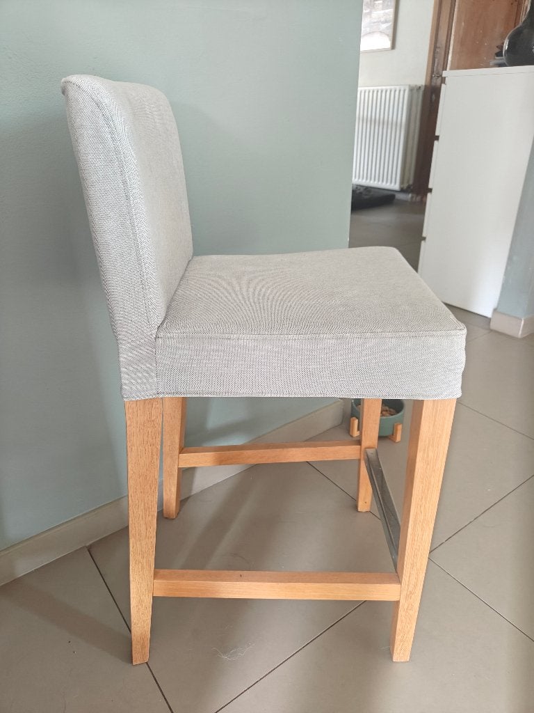 6 Ikea Hendriksdal barkrukken, Enlèvement, Utilisé, Bois, 60 à 90 cm