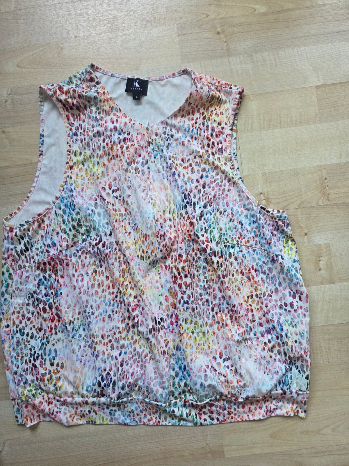 Leuke top K-design maat large, Kleding | Dames, K-design, Wit, Maat 42/44 (L), Nieuw