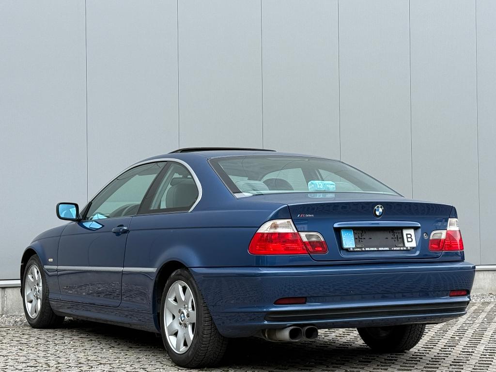 Bmw 318 Ci Opendak Cruise Dig.Airco, Auto's, Achterwielaandrijving, 4 cilinders, Blauw, Leder