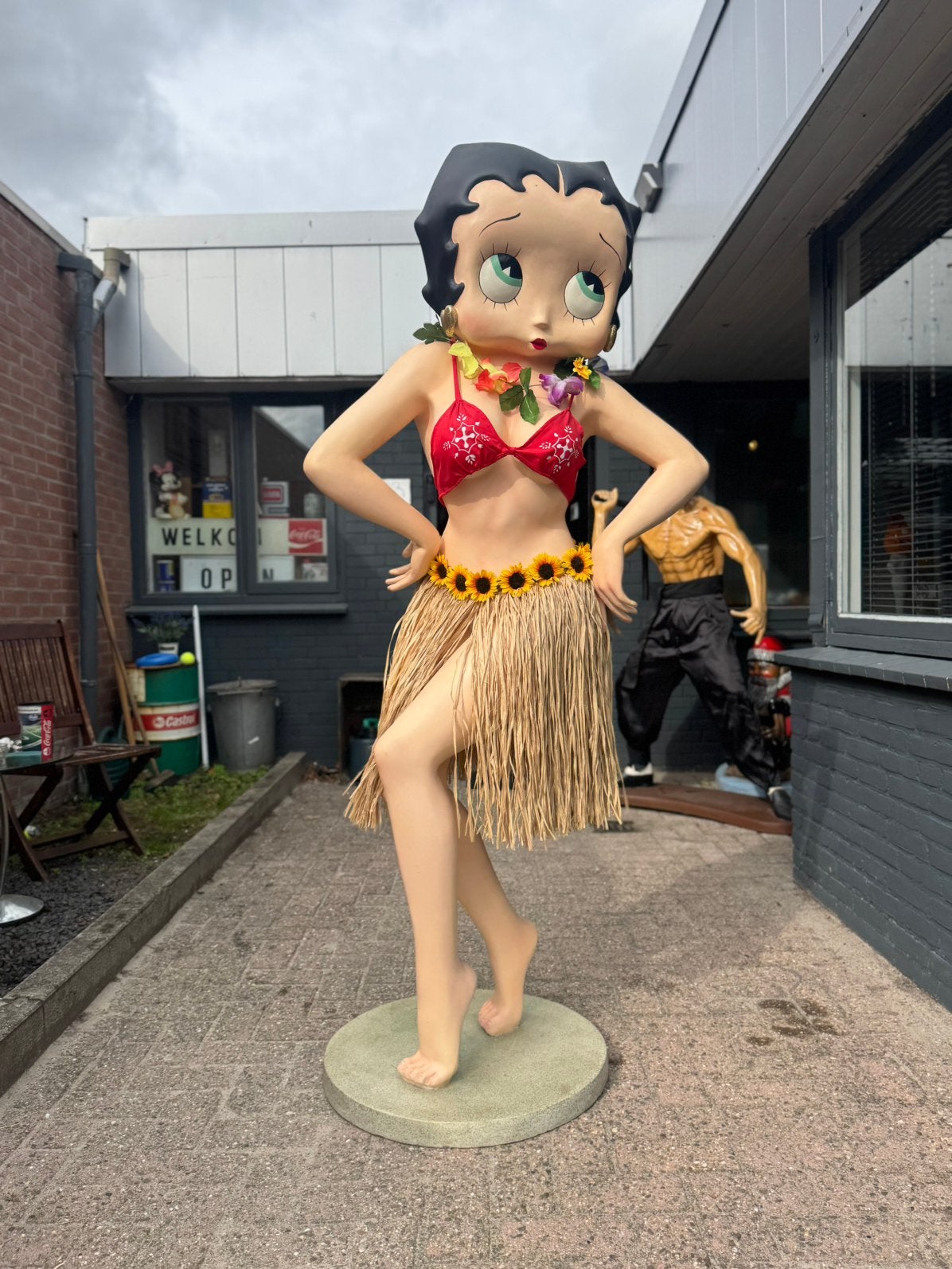 Betty Boop Hula beeld LifeSize XL, Ophalen, Gebruikt, Beeldje of Figuurtje, .