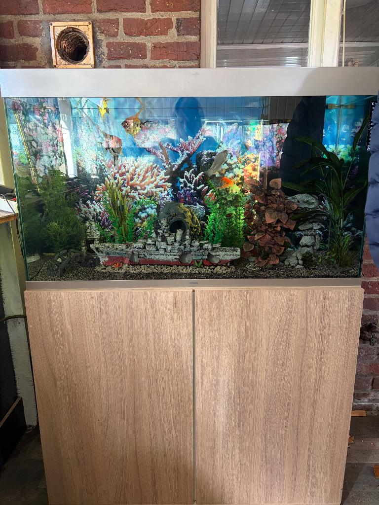 Aquarium, Dieren en Toebehoren, Ophalen, Inclusief toebehoren, Zo goed als nieuw, Overige typen