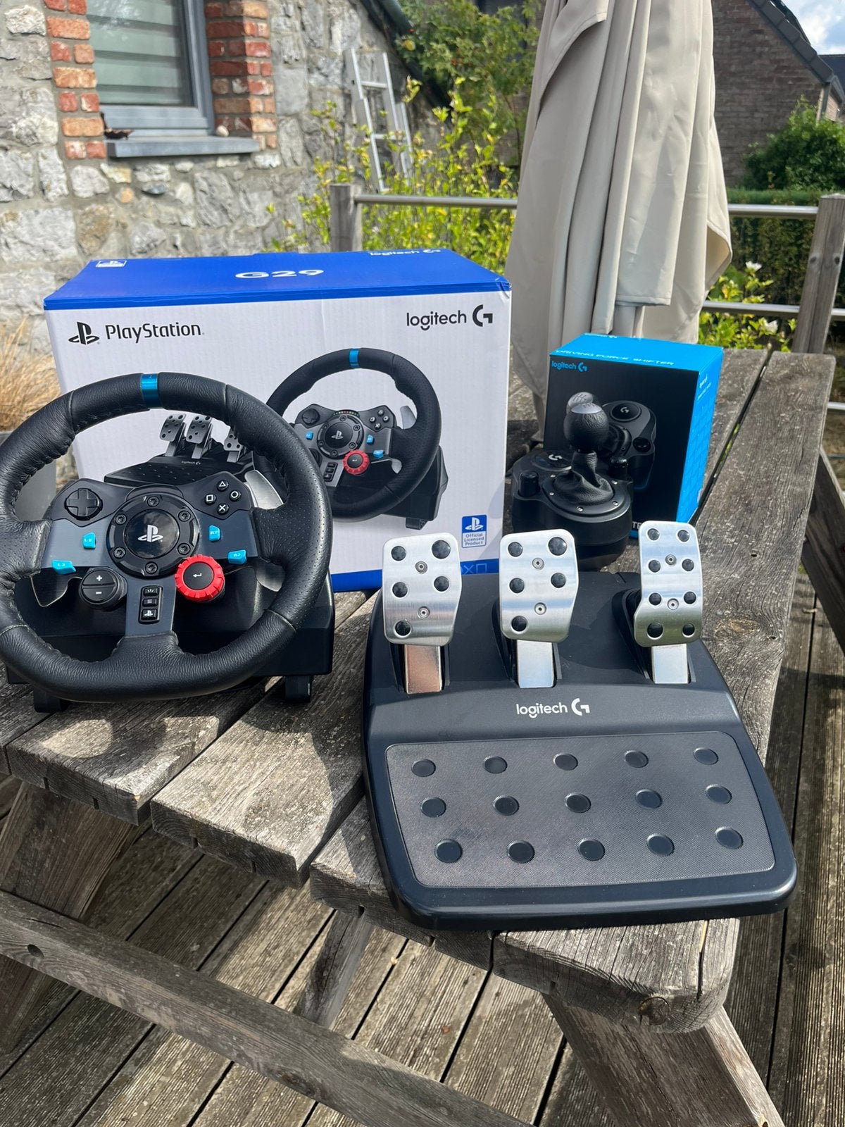 Logitech g29 stuur + versnellingspook, Games en Spelcomputers, Ophalen of Verzenden, Zo goed als nieuw, Stuur of Pedalen, PlayStation 3