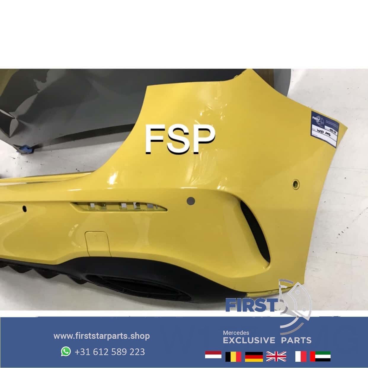 W177 AMG ACHTERBUMPER + Diffuser Mercedes A Klasse 2018-2021, Gebruikt, -, Ophalen of Verzenden, Achter
