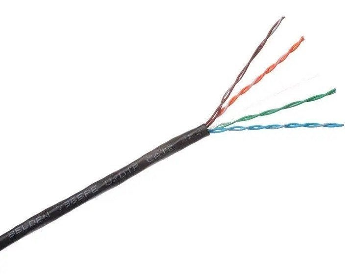 U/UTP CAT6 PE buitenkabel Belden zwart 305 meter (30 meter), Verzenden