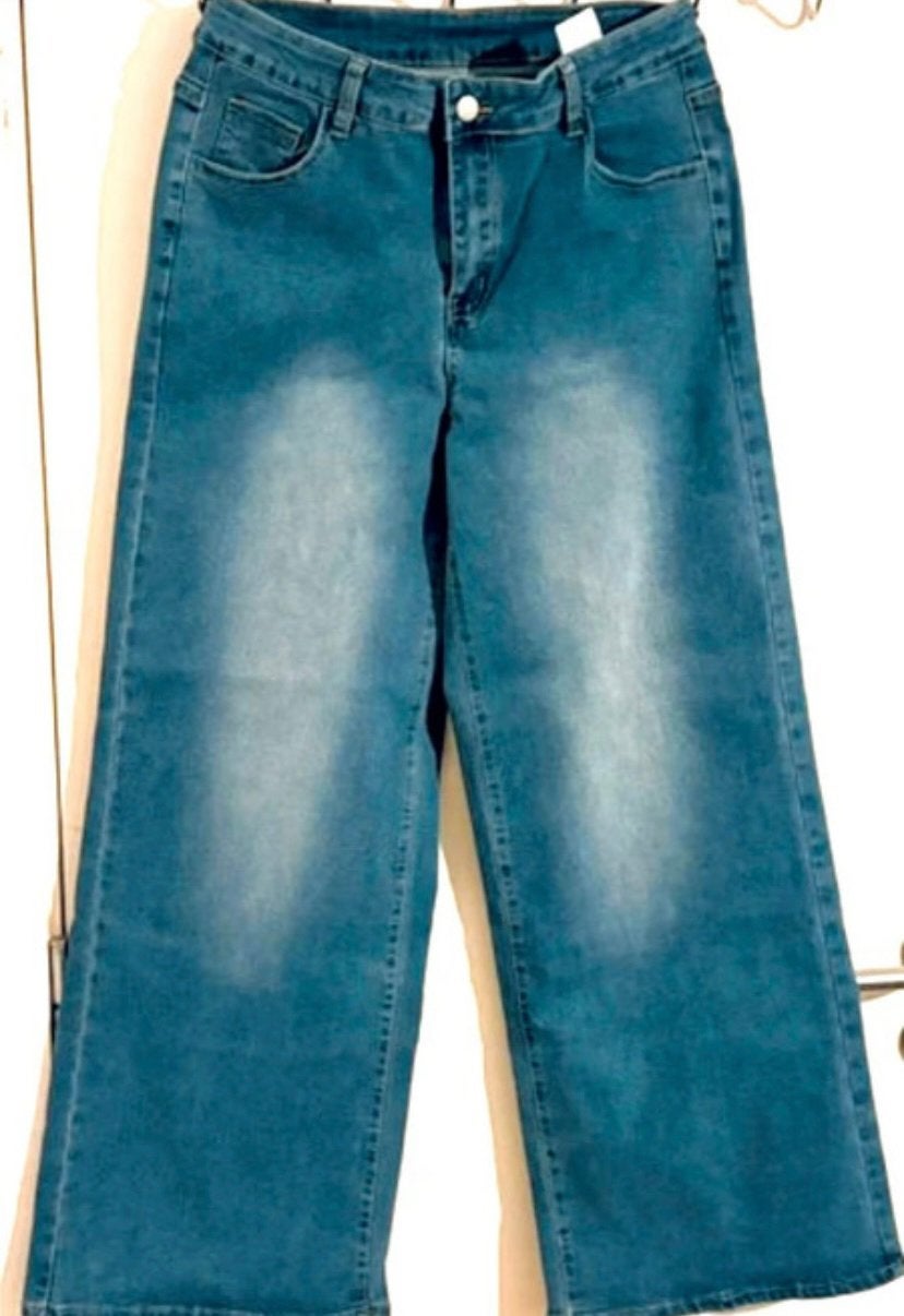 Jean large bleu y2k, Kleding | Dames, Spijkerbroeken en Jeans, Ophalen of Verzenden, Nieuw, Blauw, W30 - W32 (confectie 38/40)