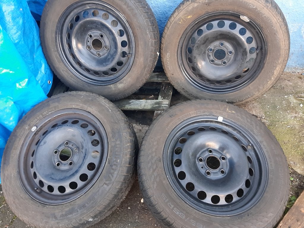 Roues hiver vw polo AUdi A1 185 65 15, 15 pouces, Pneus et Jantes, Pneus hiver, Véhicule de tourisme