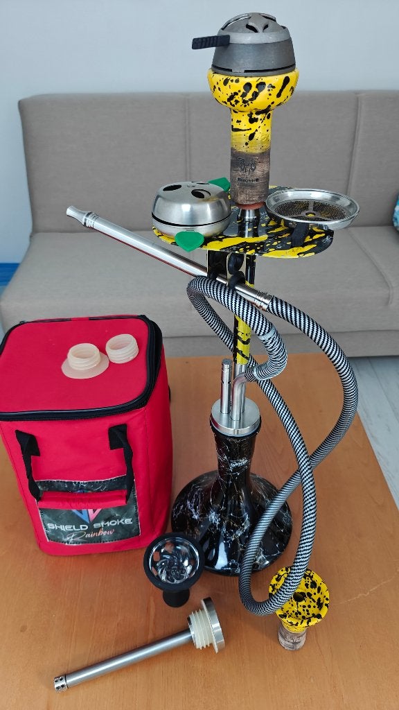 Shisha RVS Russian model, Verzamelen, Rookartikelen, Aanstekers en Luciferdoosjes, Ophalen, Zo goed als nieuw, Luciferdoosjes of -merken